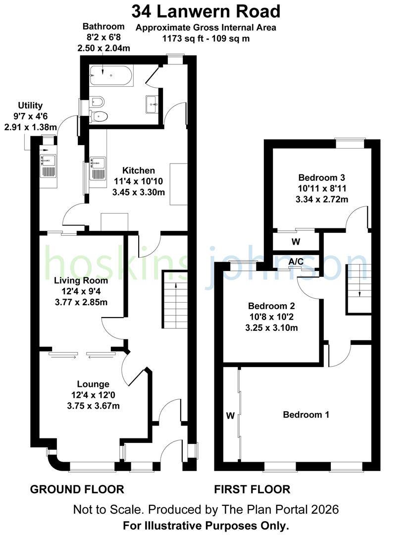 Lanwern Road, Maesycoed, Pontypridd Floorplan
