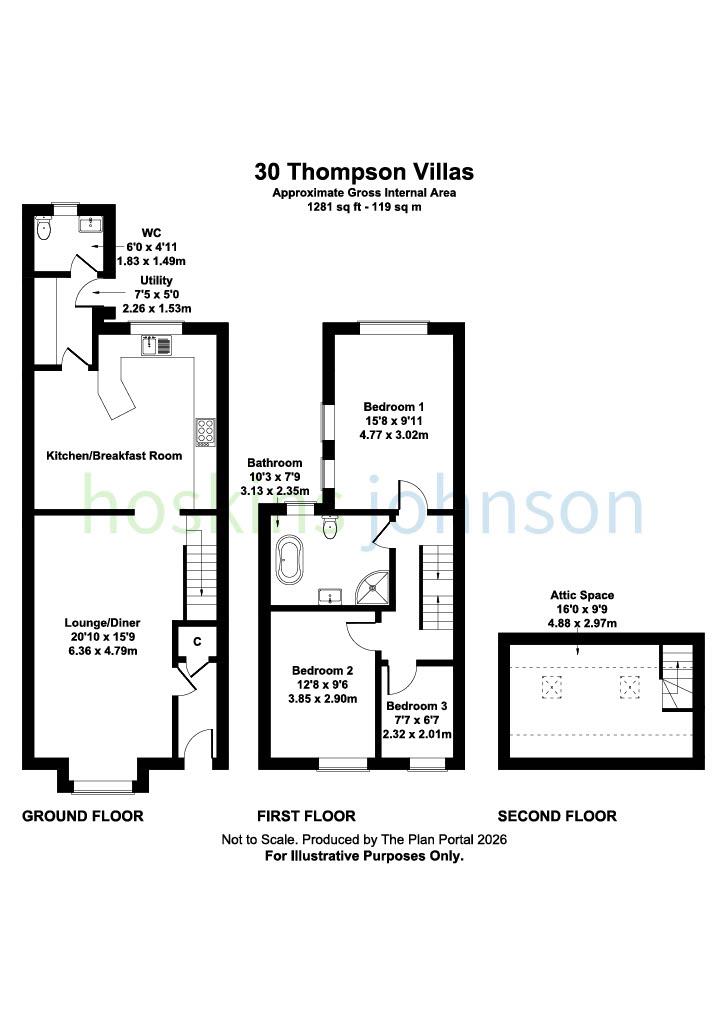 Thompson Villas, Ynysybwl, Pontypridd Floorplan